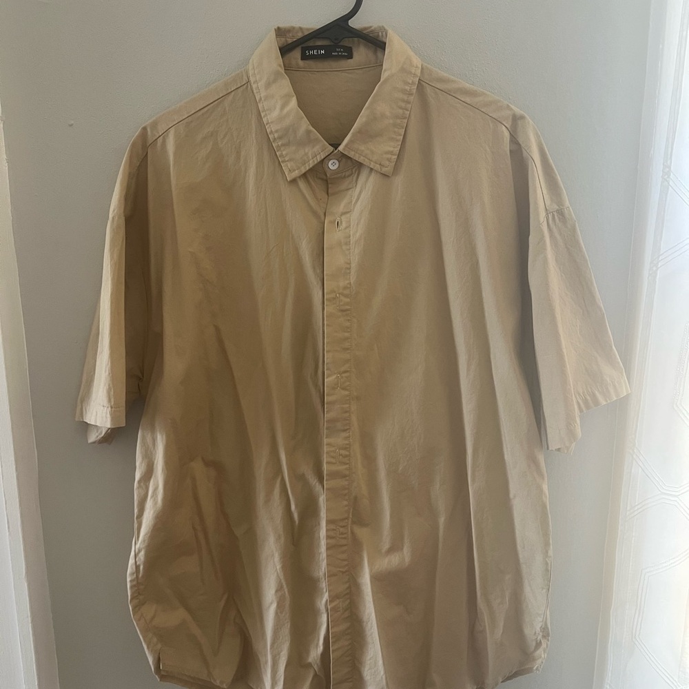 SHEIN Men's Casual Button Down Shirt Sz XL